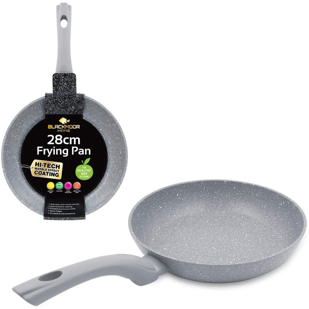 Blackmoor Home 67119 28cm Frying Pan / Non-Stick, Anti-Scratch / Grey