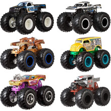 Hot Wheels - Set di 2 veicoli Monster Truck Double Demolition - Macchinine - 3 anni e + FYJ64