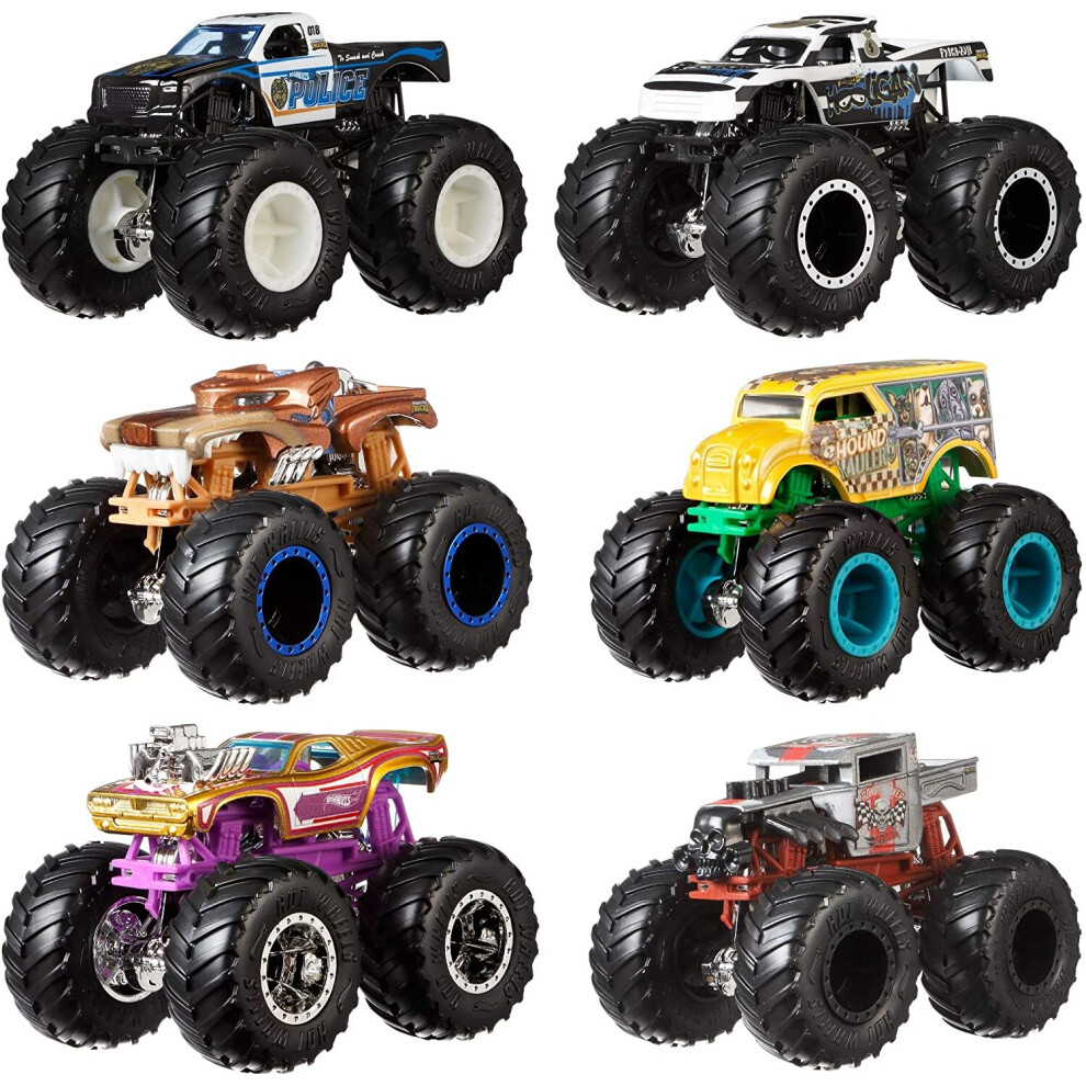 Hot Wheels Mattel - Monster Trucks 1:64 Demo Doubles 2-Pk Assorted Models