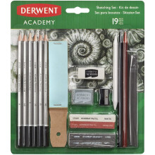 Set di schizzi - Derwent - Accademia - Matite, carboncini, pastelli - Accessori inclusi - Misto