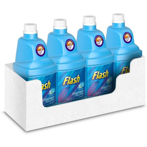 Flash Flash Powermop cleaning solution Refill 1.25 Litre Multi-Surface, Pack of 4