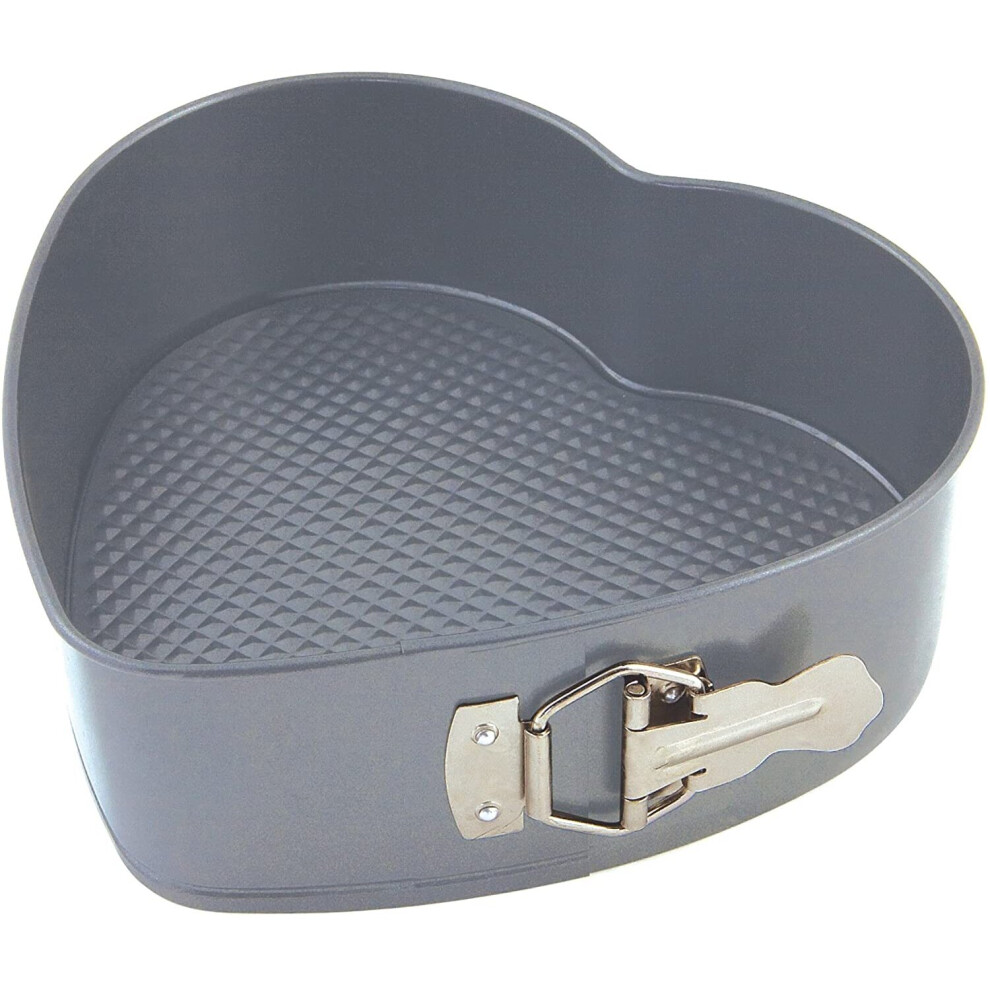 Swift Faringdon Collection Bakers Pride Non-Stick Heart Shape Springform Pan Carbon Steel 22 cm x 21 cm x 6.5 cm