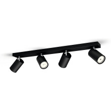 Philips MyLiving 5059430pn GU10 Black Point of Illumination  Point of Light (Black, Metal, GU10, 4 Bulb (S), 10 W, 9.2 mm