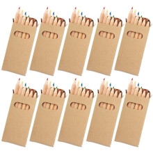 Colouring Pencil Crayons, Kids Party Bag/Loot Toy Wedding Favour (Pack of 10)