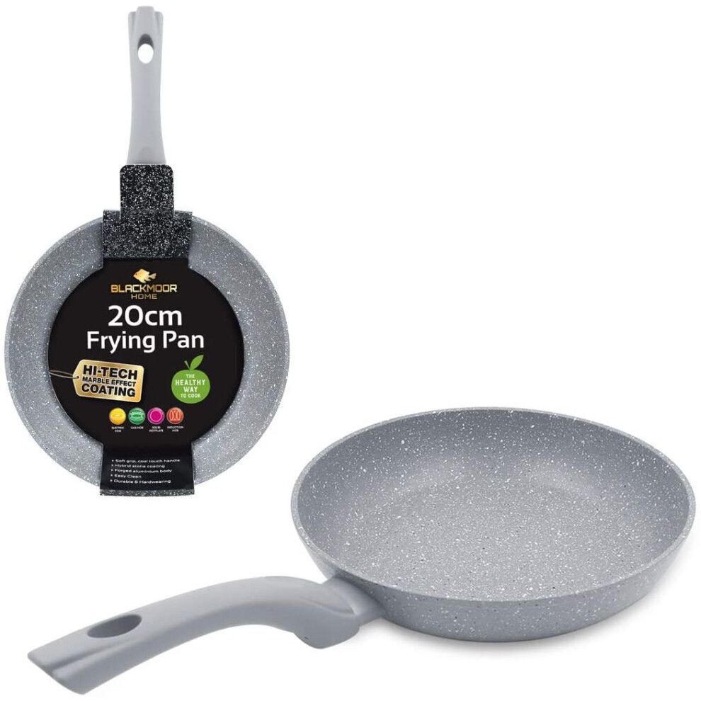 Blackmoor 67099 20cm Frying Pan / Non-Stick, Anti-Scratch / Grey