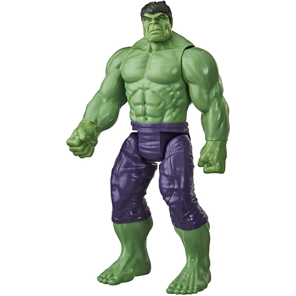 Marvel Avengers Titan Hero Series Blast Gear Deluxe Hulk Action Figure, 30-cm Toy, Inspired byMarvel Comics, For Children Aged 4 and Up