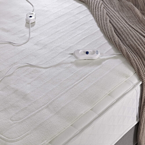 Silentnight Silentnight Dual Control Electric Blanket, Polyester, White, King 1