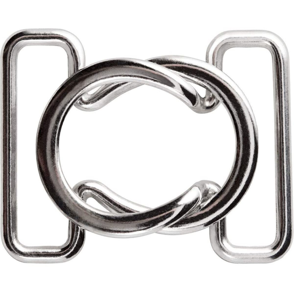 Prym Bikini And Belt Clasp Loop Metal Silver Col 25 Mm