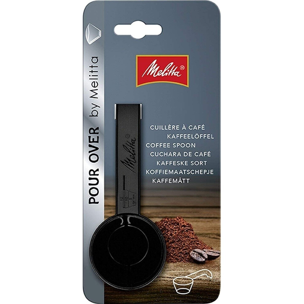 Melitta 6761023 Measuring Coffee Spoon Dosage with Quantity Marked, 8, 10 or 12, Plastic, Black