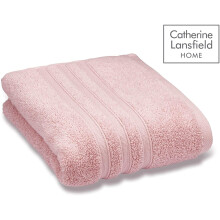 Catherine Lansfield Zero Twist Bath Sheet Pink
