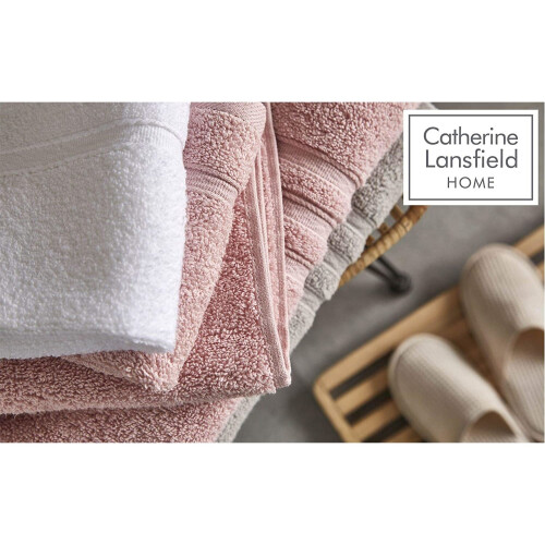 Catherine Lansfield Catherine Lansfield Zero Twist Bath Sheet Pink 2