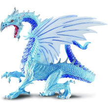 Safari Ltd. Figurina Drago di Ghiaccio - Modello Dettagliato 6" - Giocattolo Artico Divertente per Bambini 4+