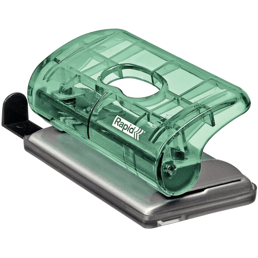 Rapid Mini Hole Punch, 10 Sheet Capacity, Green, FC5, Colour'Ice Range, 5001331