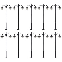 LYM17 10 pcs Model Railway Led Lamppost Lamps Street Lights N Scale 4.5cm 12V New