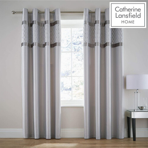 Catherine Lansfield Catherine Lansfield Sequin Cluster King Duvet Set Silver 1