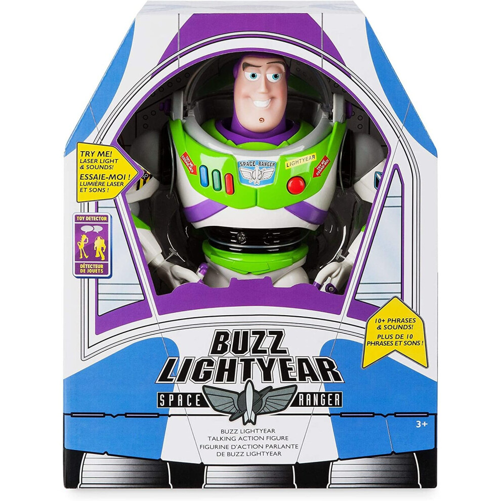 Disney Official Store Toy Story Buzz Lightyear Deluxe Talking Figure Toy Doll