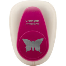 Vaessen Creative Craft Paper Punch XXL, Butterfly, for DIY Projects, Scrapbooking, Card Making and More, Metal, Multi-Colour