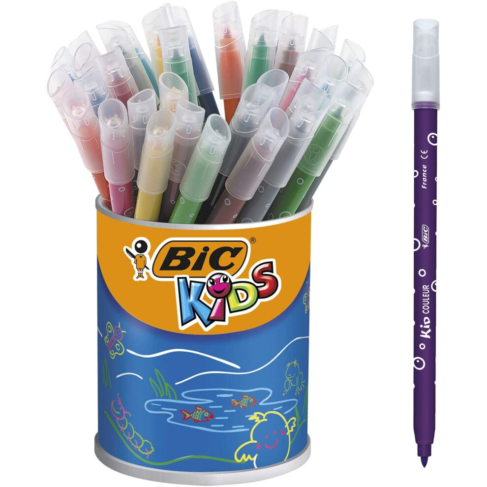 BIC KiDS Couleur Medium Felt Pens (Pot x 36)