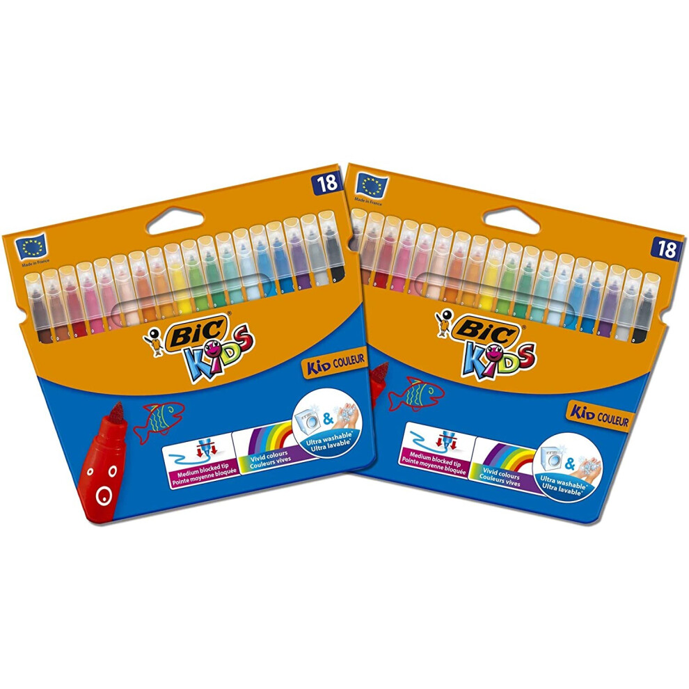 BIC 962702 Couleur Felt Tip Colouring Pen - Multi-Colour