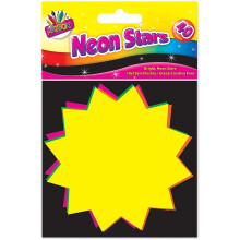 10x10cm Fluorescent Stars (Pack of 40)