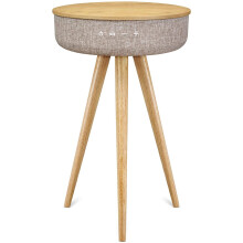 Victrola Wood Coffee Table with Bluetooth Speaker - Grey