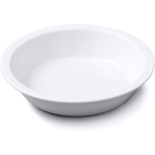 WM Bartleet & Sons 1750 T396 Round Pie Dish, White