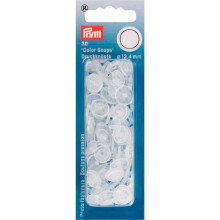 Prym Transparent Matt Round Non-Sew ColorSnaps 12.4mm Snap Fasteners (30pc), 12 x 7 x 2 cm