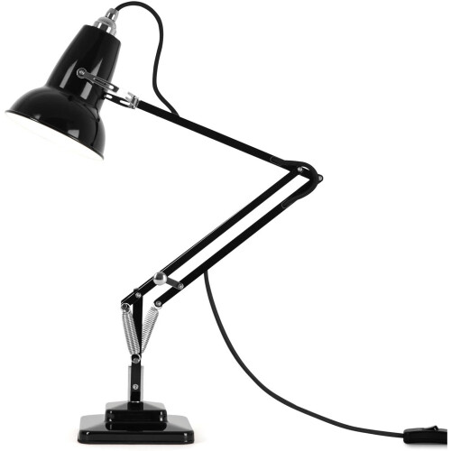 Anglepoise Anglepoise Original 1227 Mini Desk Lamp - Jet Black with Black Cable