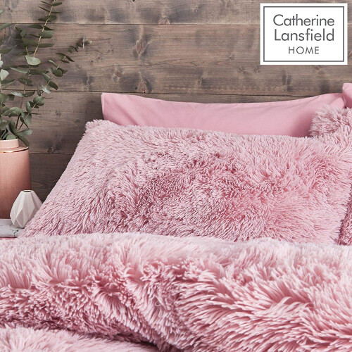 Catherine Lansfield Catherine Lansfield Cuddly Single Duvet Set Blush 1