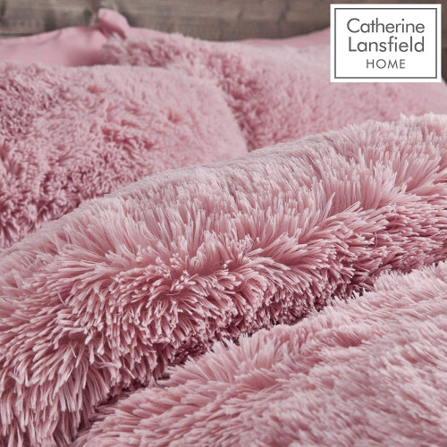 Catherine Lansfield Catherine Lansfield Cuddly Single Duvet Set Blush 2
