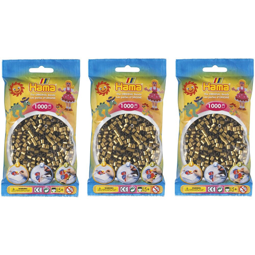 Hama Beads Hama 207-63 Midi Beads 3000 pcs (3x1000pcs) - Bronze