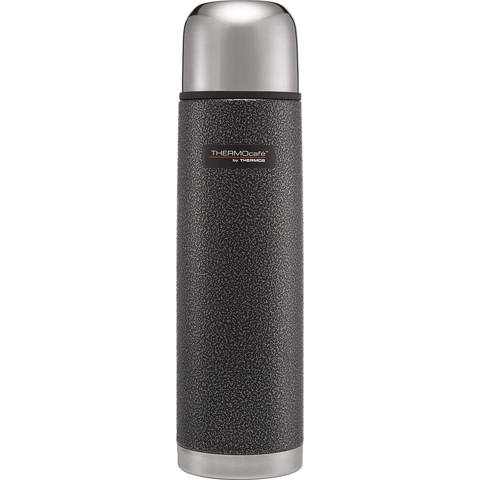 Thermos ThermoCafÃ© Stainless Steel Flask, Hammertone Grey, 1.0 L