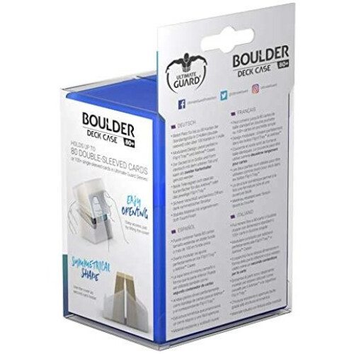 Ultimate Guard UGD010683 Boulder Deck Case 80+ Standard Size Sapphire, S 1
