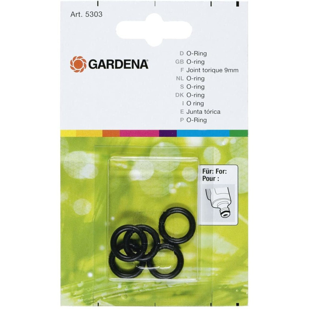 GARDENA O-Ring: Multifaceted sealing ring for connecting all fittings and connections to such attachments as pulse sprayers and sprinklers (5303-20)