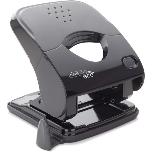 Rapesco ECO X5-40ps Less Effort 2 Hole Punch (40 Sheets) (Black)