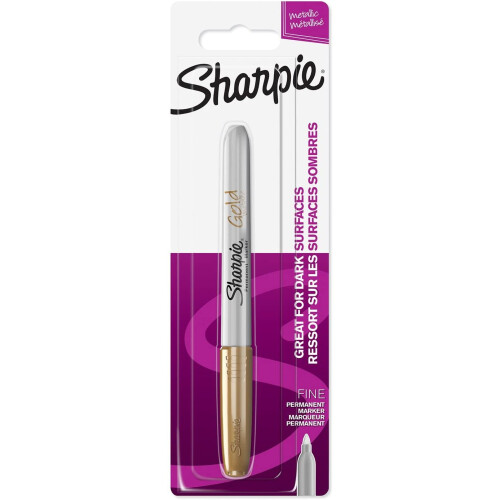 Sharpie Sharpie Permanent Marker | Fine Tip | Gold | 1 Count