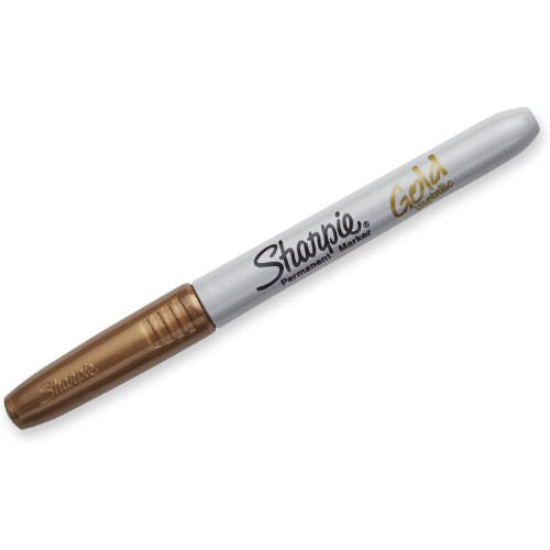 Sharpie Sharpie Permanent Marker | Fine Tip | Gold | 1 Count 2