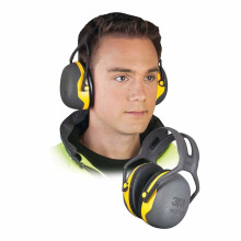 Fones de ouvido com proteção auditiva Peltor X2 - Atenuação Média - SNR 31 dB - Preto e Amarelo