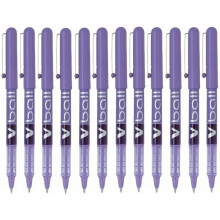 Pilot Vball 5 Liquid Ink Rollerball 0.5 mm tip (Box of 12) - Violet