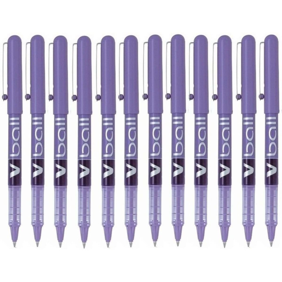 Pilot Vball 5 Liquid Ink Rollerball 0.5 Mm Tip (Box Of 12) - Violet