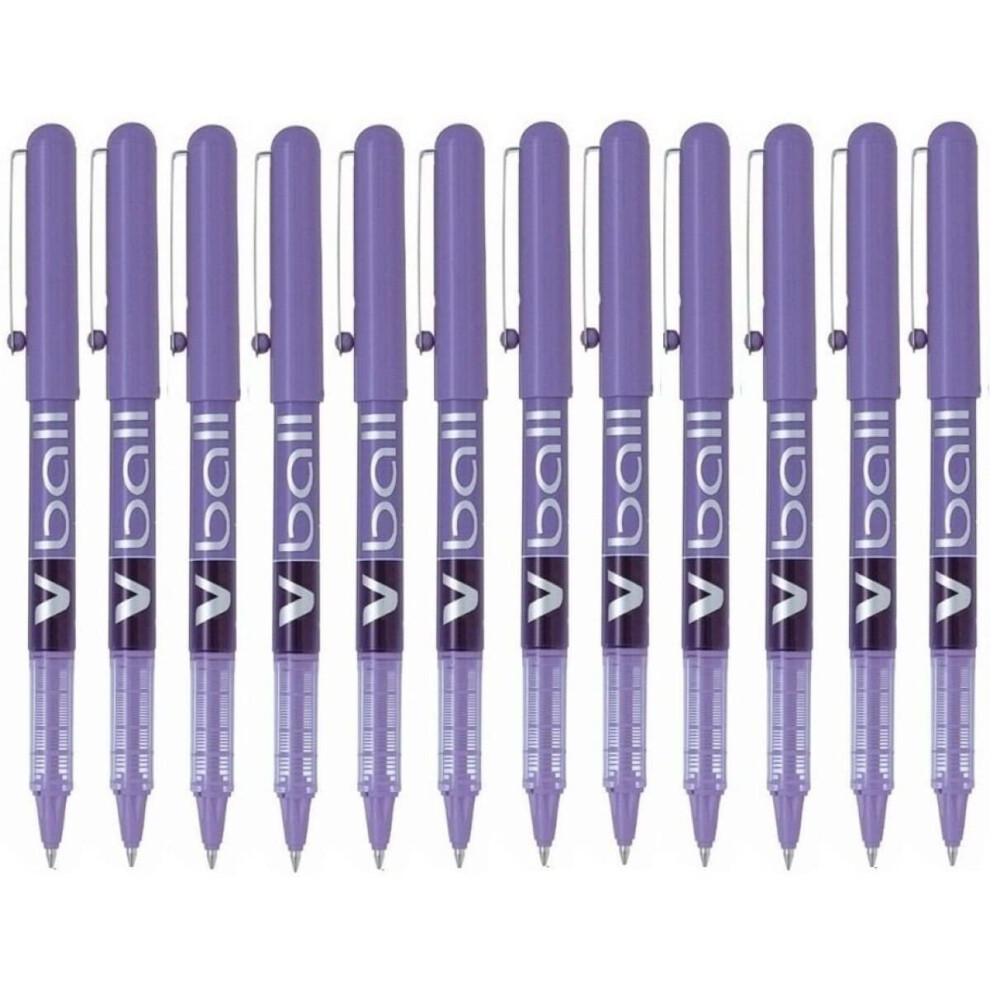 Pilot Vball 5 Liquid Ink Rollerball 0.5 mm tip (Box of 12) - Violet