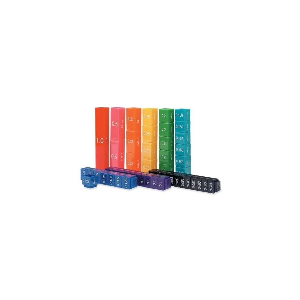 Learning Resources (UK Direct Account) LER2509 Learning Resources Fraction Tower Equivalency Cubes, Set of 51