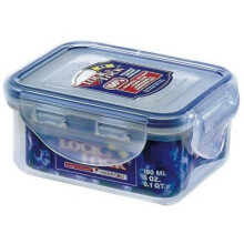 Lock & Lock HPL805 Stackable Airtight Container Rectangular 180ml, Plastic, Clear
