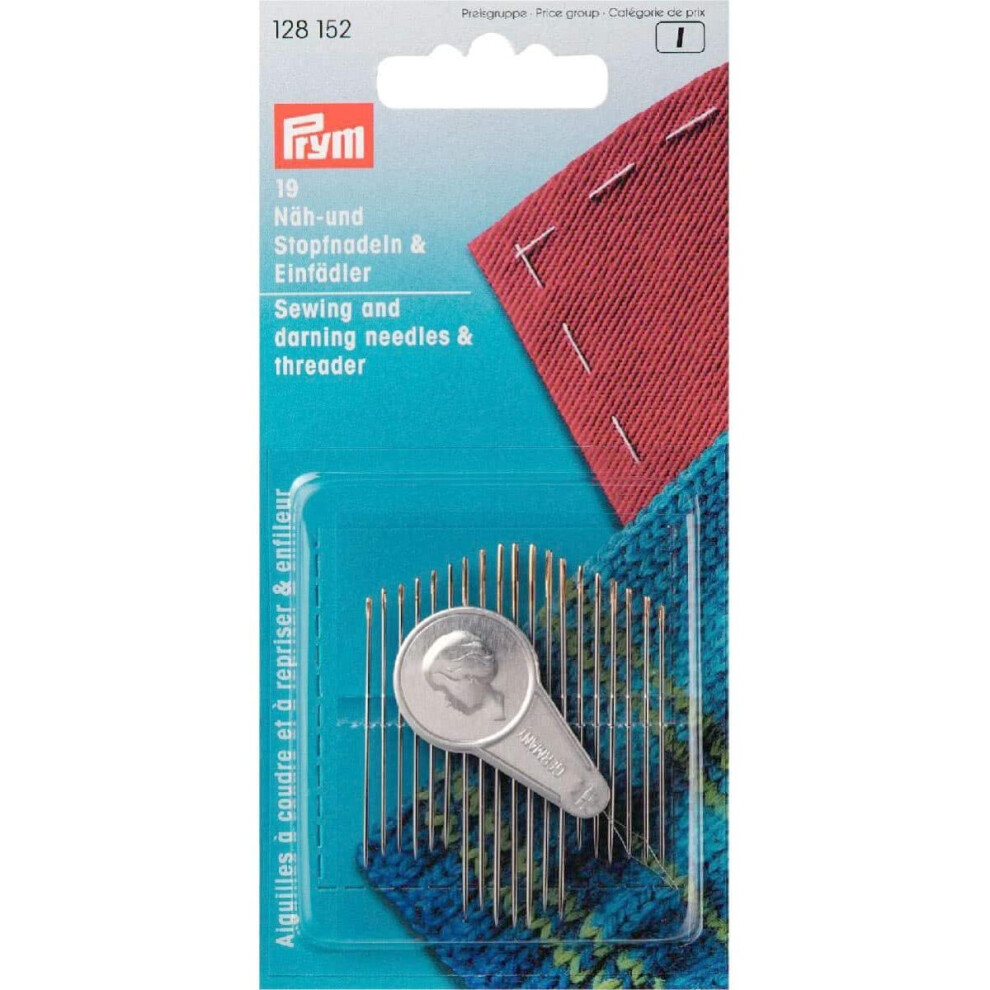 Prym Hand Sewing/Darning Needles Ass Ht With Threader