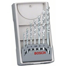 Bosch Professional 2607017035 7-Piece CYL-1 Masonry Drill bit Set, Silver