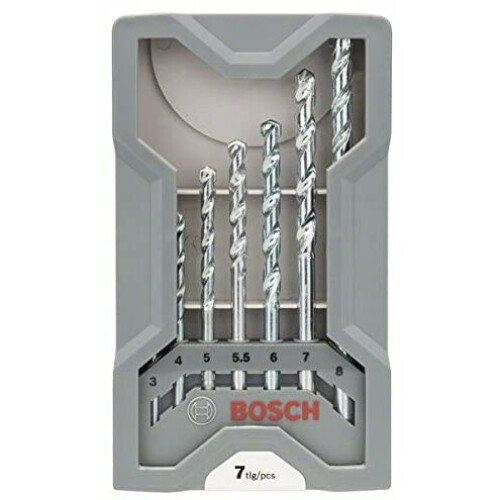Bosch Bosch Professional 2607017035 7-Piece CYL-1 Masonry Drill bit Set, Silver 1