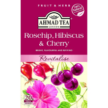Ahmad Tea Rosehip, Hibiscus & Cherry Fruit & Herbal Infusion - 20 Teabags