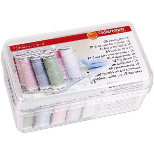 Gütermann Gutermann Sewing Thread Box: 18 Spool