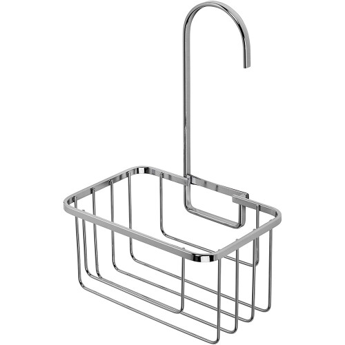 Croydex Croydex Chrome Shower Riser Rail Hook Over Caddy Basket, 5 Year Rust Free Guarantee 1