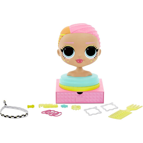 L.O.L. Surprise! L.O.L. Surprise!-O.M.G. Styling Head Neonlicious, LLUB1 2